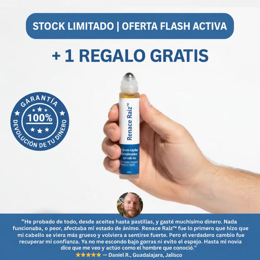 Renace Raíz™ — Sérum capilar fortalecedor en roll‑on